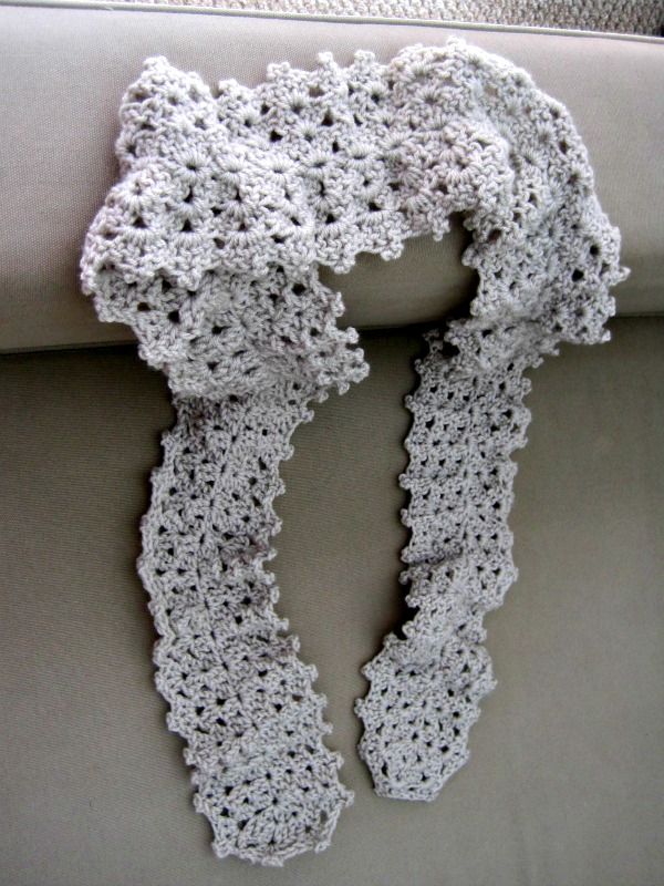 Crochet Lace Scarf She's Got the Notion